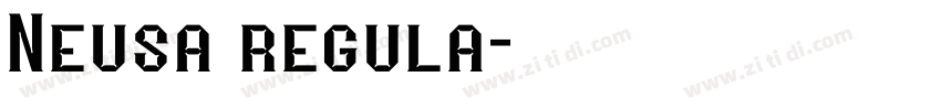 Neusa regula字体转换